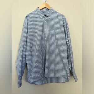 Abercrombie & Fitch Men's 90's Oversize Striped Button Down Shirt Sz XL